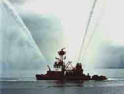 Fireboat Phoenix water display